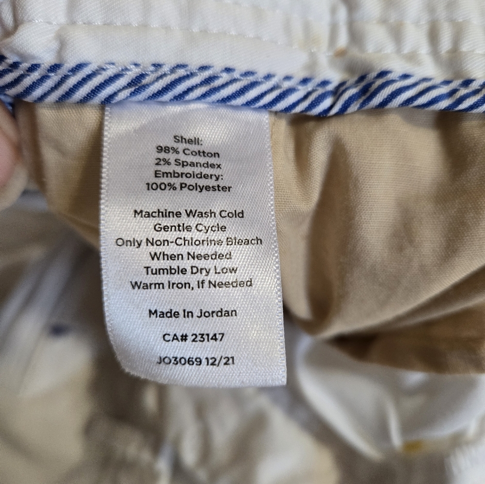 Talbots Pineapple Print  Relaxed Chinos - Picture 10 of 10